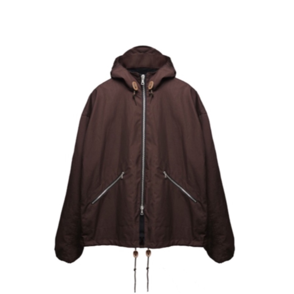Maroon Represent Oversized Pullover Rain Jacket